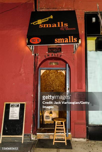 View of the entrance to Smalls Jazz Club , in the Greenwich Village neighborhood, New York, New York, April 6, 2006.