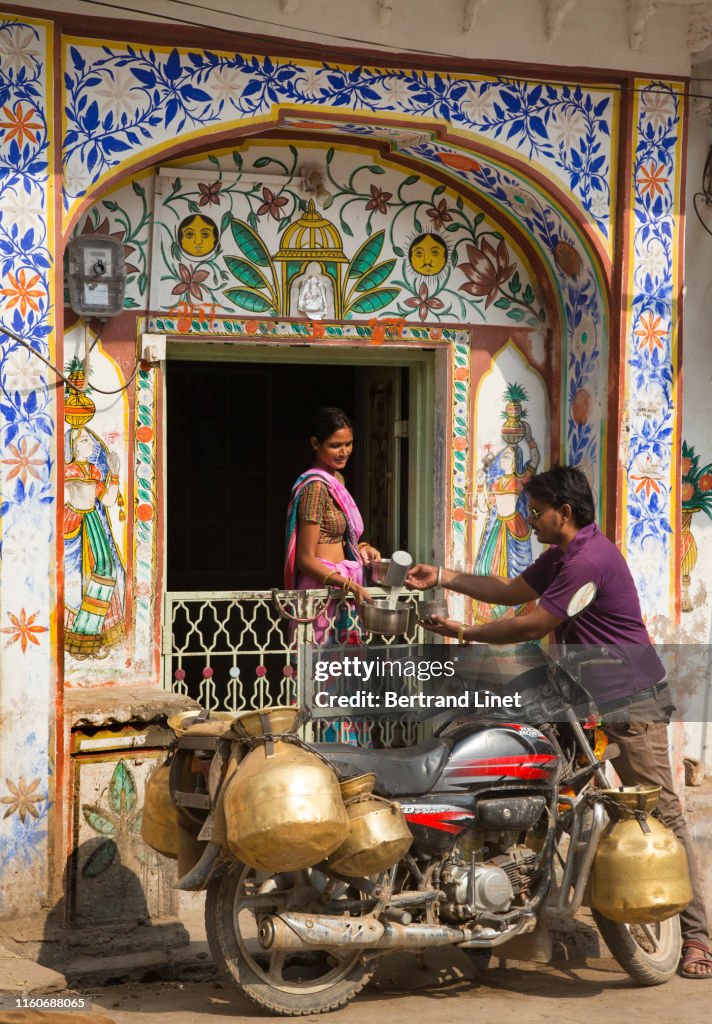Milkman in Bundi - India