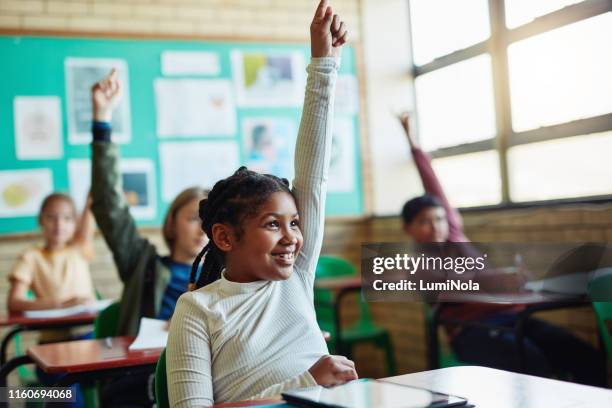 the more you know, the more you grow - confident girl imagens e fotografias de stock