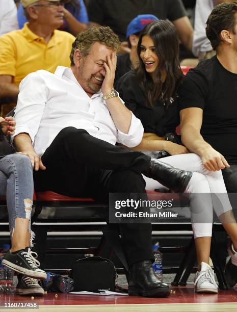 Executive chairman and CEO of The Madison Square Garden Company and executive chairman of MSG Networks James L. Dolan and model Marcela Braga attend...