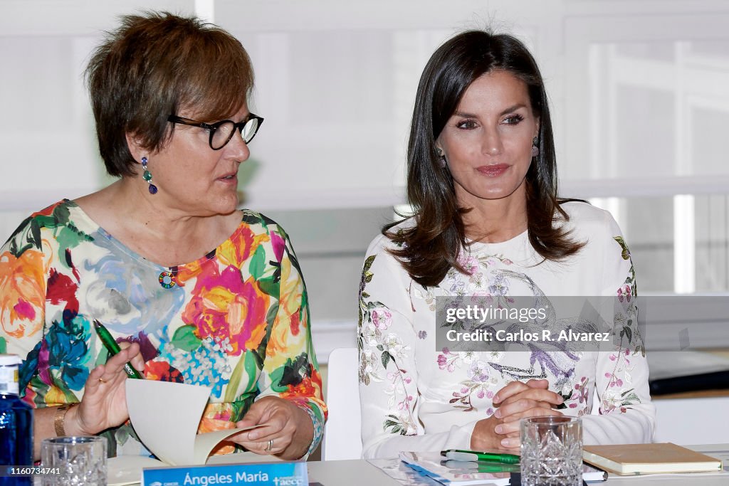 Queen Letizia of Spain Attends AECC Event In Madrid