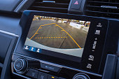 Car rear view system monitor reverse video camera.