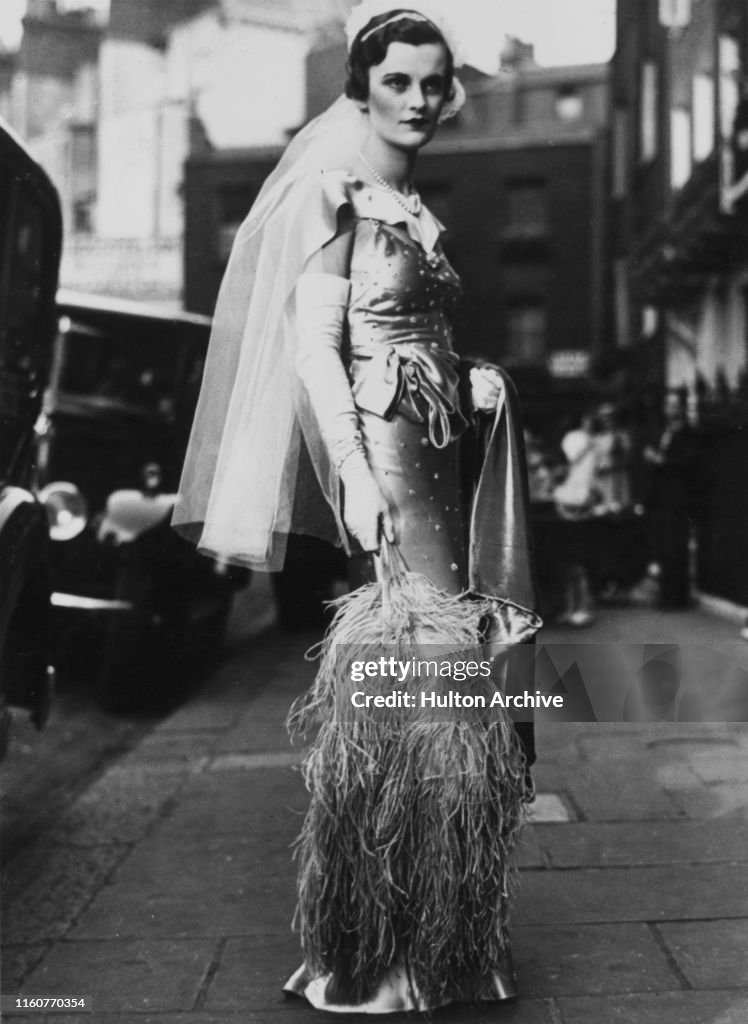 English socialite Margaret Whigham on her way to be presented at the ...