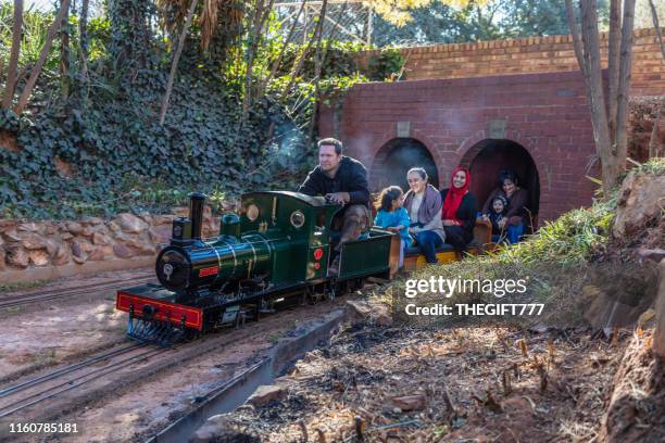 mini model train at len rutter park in roodepoort - petite young models stock pictures, royalty-free photos & images