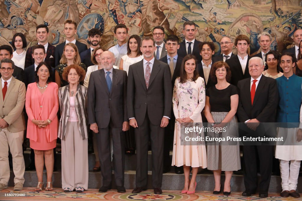 Spanish Royals Attends Audiences At Zarzuela Palace