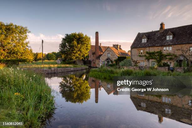 the old mill house #1 - cotswolds stock pictures, royalty-free photos & images