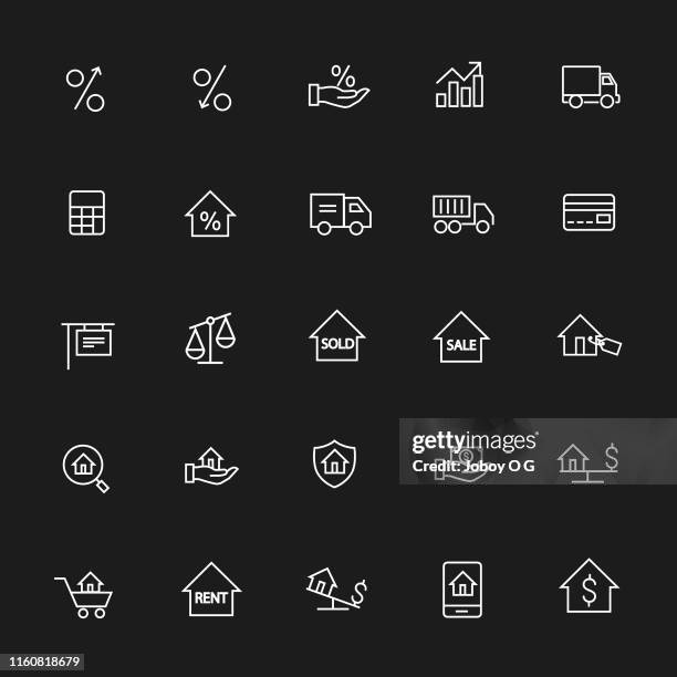 real estate icons - warehouse interior stock illustrations