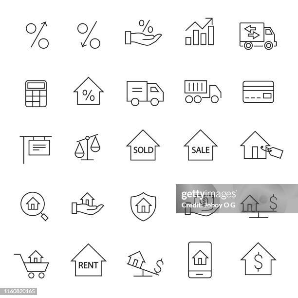 immobilien-symbol - gewerbeimmobilie stock-grafiken, -clipart, -cartoons und -symbole