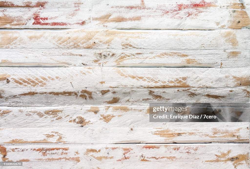 White-washed rustic wooden background 3