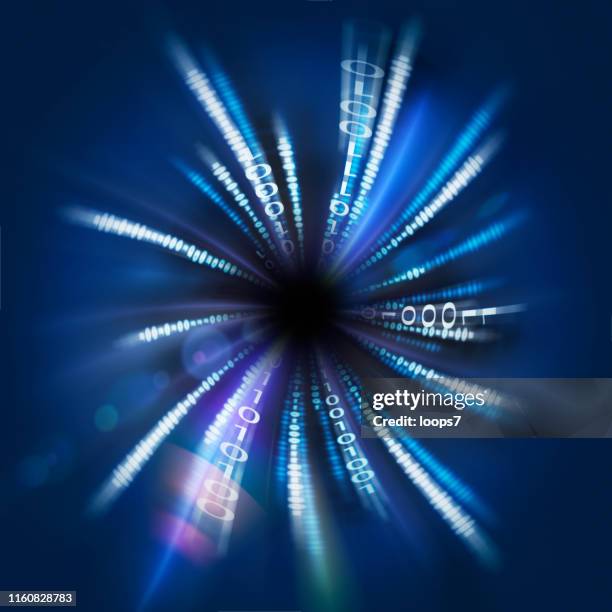 binary code stream - road flare stock illustrations