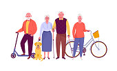 Active senior citizens.