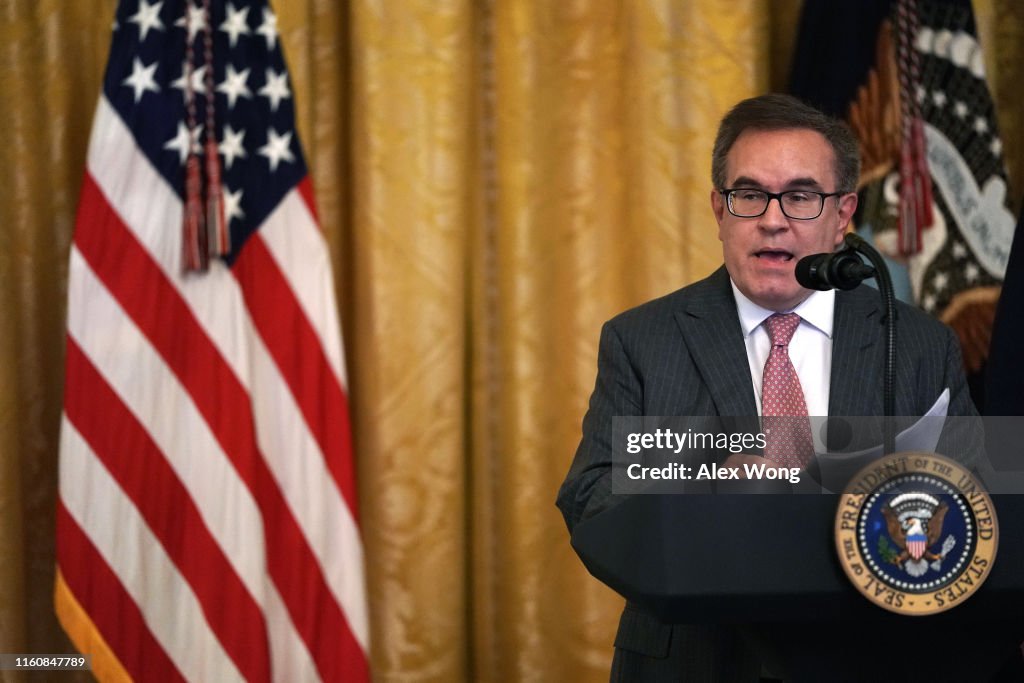 President Donald Trump Delivers Remarks On America's Environmental Leadership From The White House