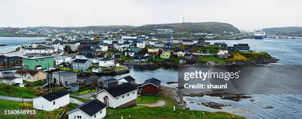 channel-port to the basques - newfoundland and labrador stock pictures, royalty-free photos & images
