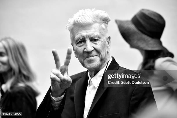 Director David Lynch attends the 11th Annual Peace and Love Birthday Celebration honoring Ringo Starr's 79th birthday at Capitol Records Tower on...