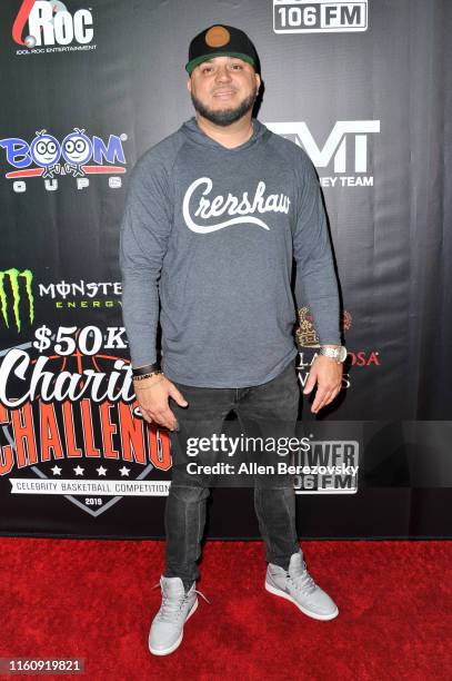 Felli Fel attends the Monster Energy $50K Charity Challenge Celebrity Basketball Game at UCLA's Pauley Pavilion on July 08, 2019 in Westwood,...