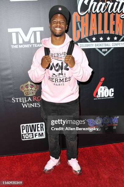 1TakeJay attends the Monster Energy $50K Charity Challenge Celebrity Basketball Game at UCLA's Pauley Pavilion on July 08, 2019 in Westwood,...