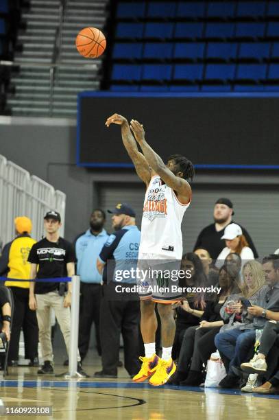 Nate Robinson attends the Monster Energy $50K Charity Challenge Celebrity Basketball Game at UCLA's Pauley Pavilion on July 08, 2019 in Westwood,...