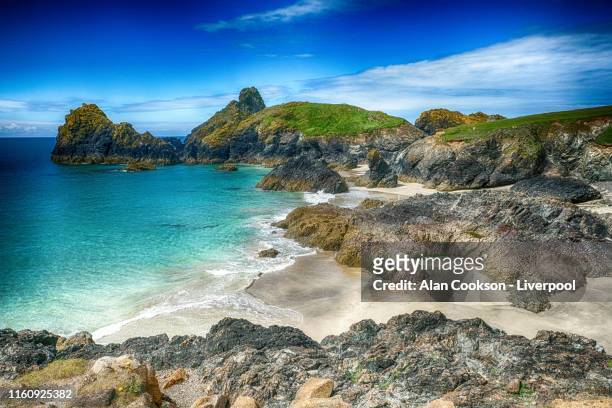kynance cove, cornwall, uk - the lizard peninsula england stock pictures, royalty-free photos & images