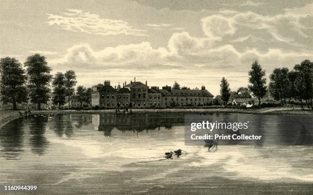 Kensington Palace', circa 1876. Residence of the British Royal Family since 17th century, birthplace of Queen Victoria. A former Jacobean mansion...