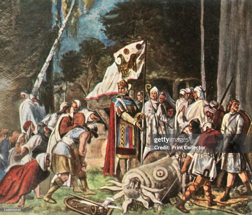Charlemagne Destroys A Pagan Idol