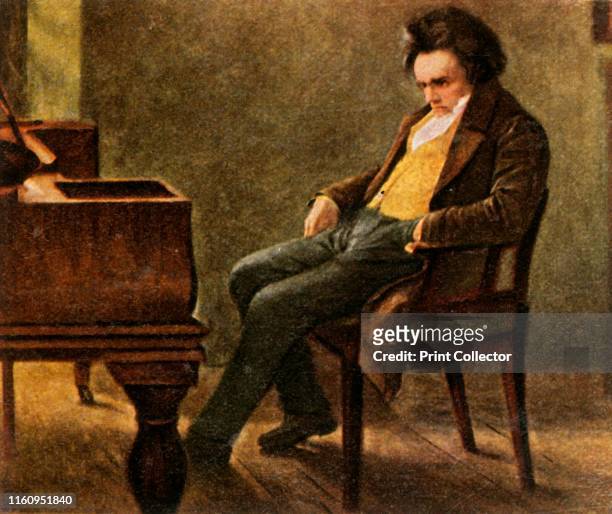 Beethoven, . German composer and pianist Ludwig van Beethoven , one of the most recognised and influential of western composers. From "Bilder...