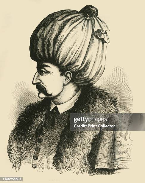 Solyman the Magnificent', circa 1530-1540, . Suleyman the Magnificent longest-reigning Sultan of the Ottoman Empire from 1520-1566. From "Cassell's...