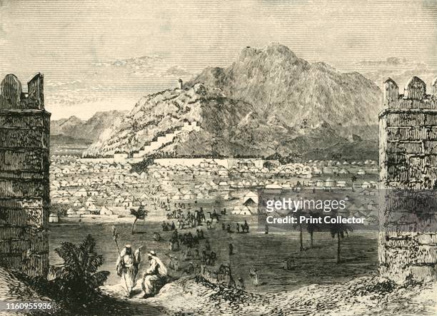 Mount Arafat, near Mecca', 1890. Granite hill east of central Mecca on the plain of Arafat where the Prophet Muhammed delivered the Farewell Sermon...