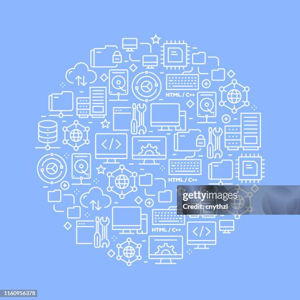 Network Pattern Design Network Technology Related Pattern Design High-Res Vector Graphic ...