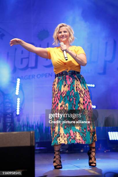 August 2019, Berlin: Beatrice Egli at the Schlager-Olymp Open Air at Im Freizeit- und Erholungspark Berlin Lübars Photo: Georg...