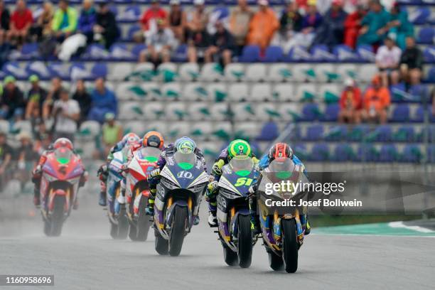 Mike Di Meglio of Italy and EG 0, 0 Marco VDS during the MotoGp of Austria - MotorE Race at Red Bull Ring on August 11, 2019 in Spielberg, Austria.