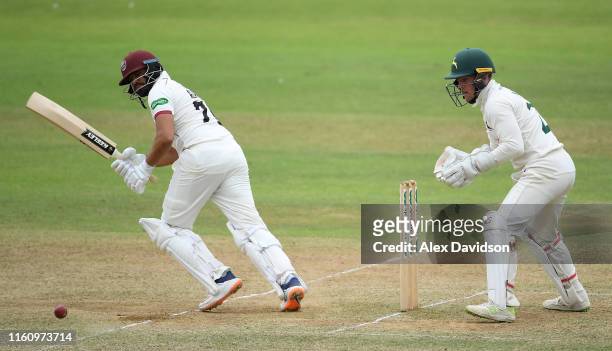 Azhar Ali of Somerset bats during Day Three of the Specsavers County Championship Division One match between Somerset and Nottinghamshire at The...