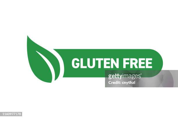 stockillustraties, clipart, cartoons en iconen met glutenvrij badge ontwerp - gluten free bread