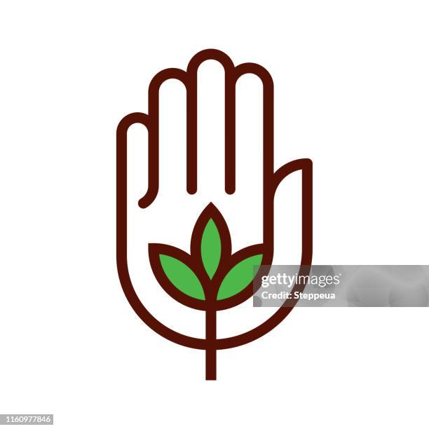 stockillustraties, clipart, cartoons en iconen met organisch pictogram - gesturing