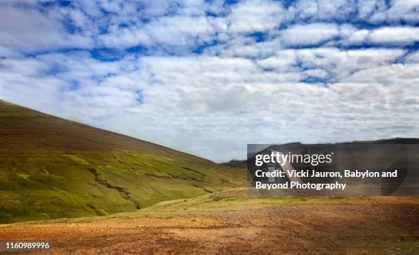 scenic budir landscape and hut in snaefellsness, iceland - island hut stock pictures, royalty-free photos & images