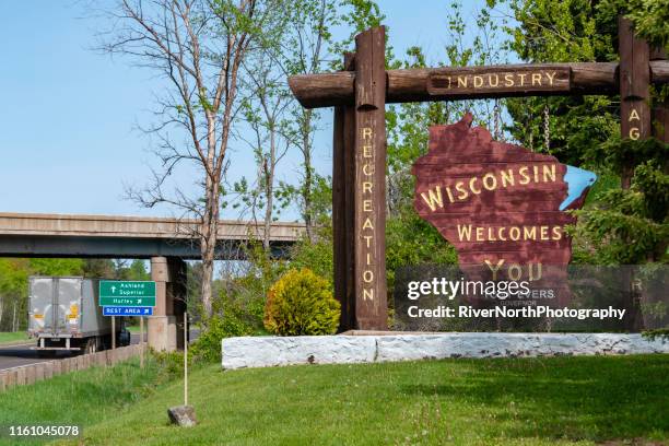 Welcome To Wisconsin Sign Photos and Premium High Res Pictures - Getty ...