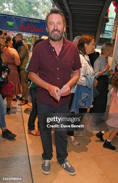 Lee Mack attends the press night performance of "Matthew Bourne's Romeo And Juliet" at Sadler's Wells Theatre on August 11, 2019 in London, England.