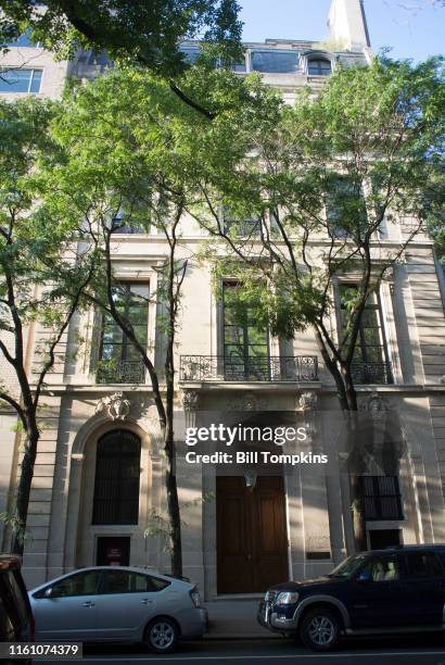 July 9]: MANDATORY CREDIT Bill Tompkins/Getty Images The townhouse where the financier Jeffrey Epstein is accused of engaging in sex acts with...