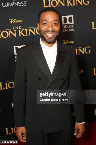 Chiwetel Ejiofor attends the World Premiere of Disney's "THE LION KING" at the Dolby Theatre on July 09, 2019 in Hollywood, California.