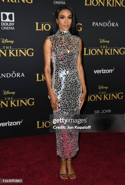 Michelle Williams attends the Premiere Of Disney's "The Lion King" at Dolby Theatre on July 09, 2019 in Hollywood, California.