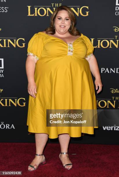 Chrissy Metz attends the Premiere Of Disney's "The Lion King" at Dolby Theatre on July 09, 2019 in Hollywood, California.