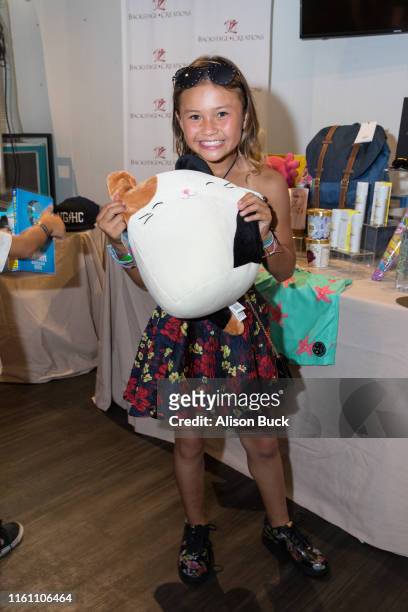 Sky Brown attends Backstage Creations Celebrity Retreat At Teen Choice 2019 on August 11, 2019 in Hermosa Beach, California.