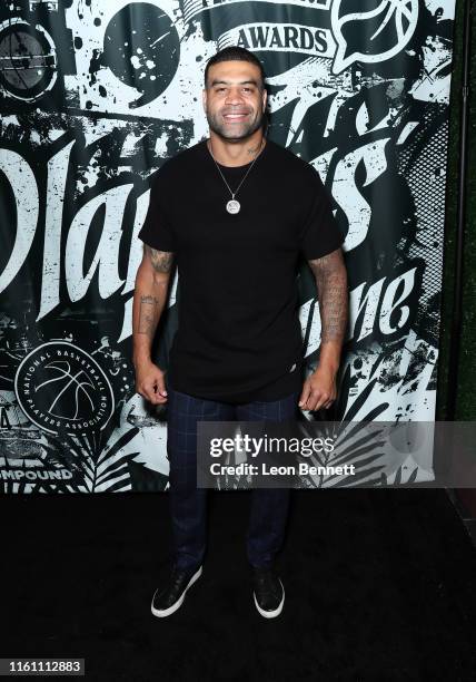 Shawne Merriman attends Players' Night Out 2019 hosted by The Players' Tribune featuring the NBPA's Players' Voice awards at The Dream Hotel on July...