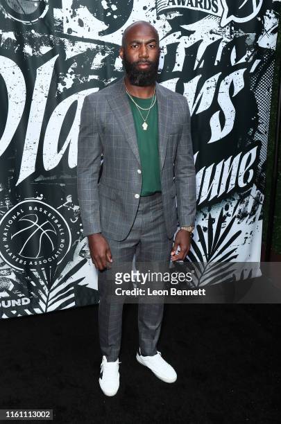 Malcolm Jenkins attends Players' Night Out 2019 hosted by The Players' Tribune featuring the NBPA's Players' Voice awards at The Dream Hotel on July...