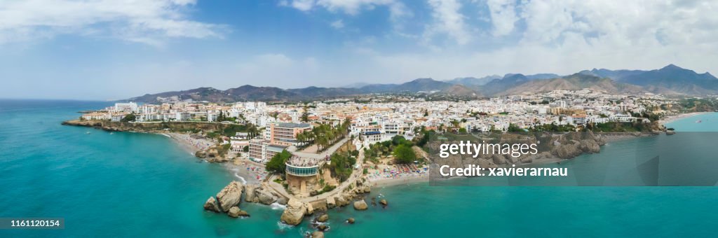 Panorama van Nerja, Malaga, Spanje