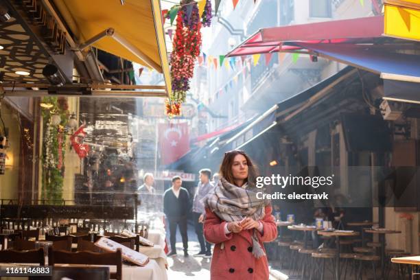 traveler exploring istanbul - istanbul street stock pictures, royalty-free photos & images