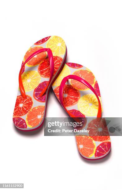holiday flip flops - ciabatta infradito foto e immagini stock