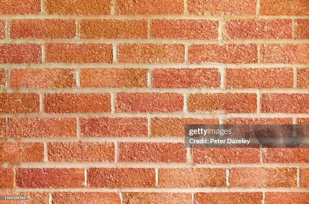Red Brick Wall close up