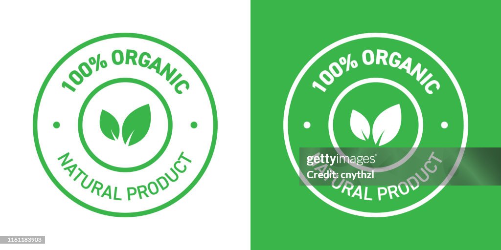 100% biologische producten badge