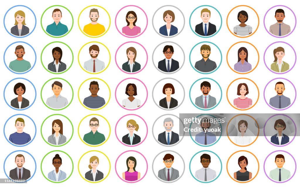 Business people icons