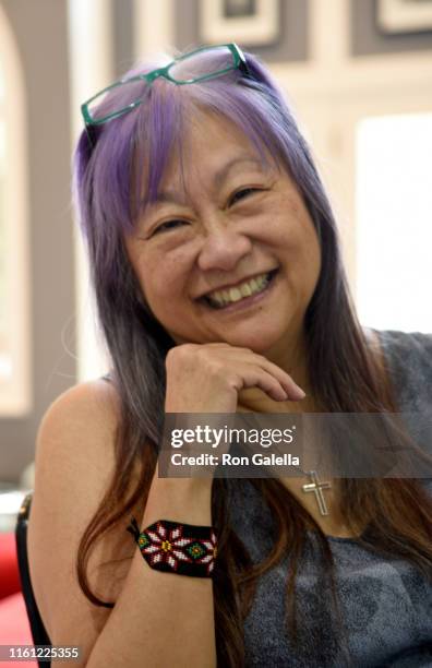 Portrait of American jewelry designer and talk show host May Pang, Montville, New Jersey, July 9, 2019.